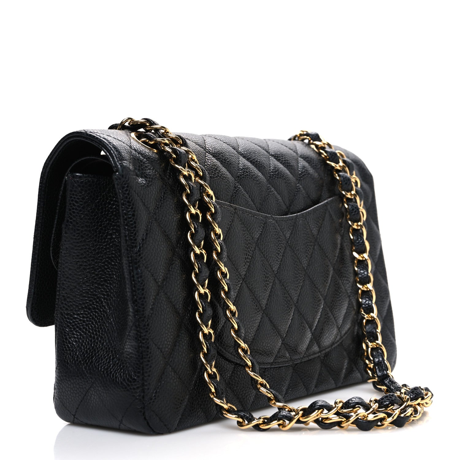 Chanel Caviar Quilted Medium Double Flap Black 3 of 12