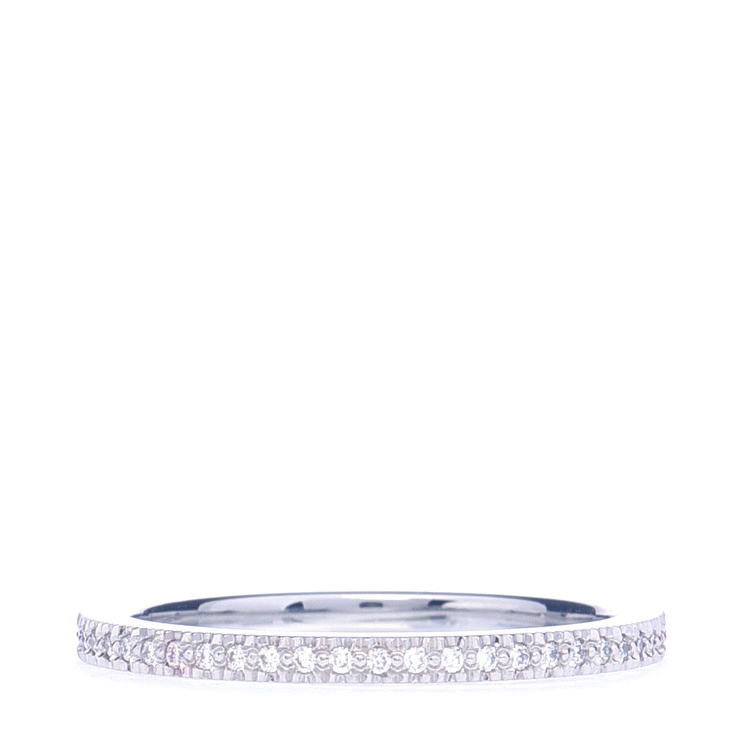 Tiffany Platinum Diamond Full Circle Lucida Wedding Band Ring 4.5 3 of 5