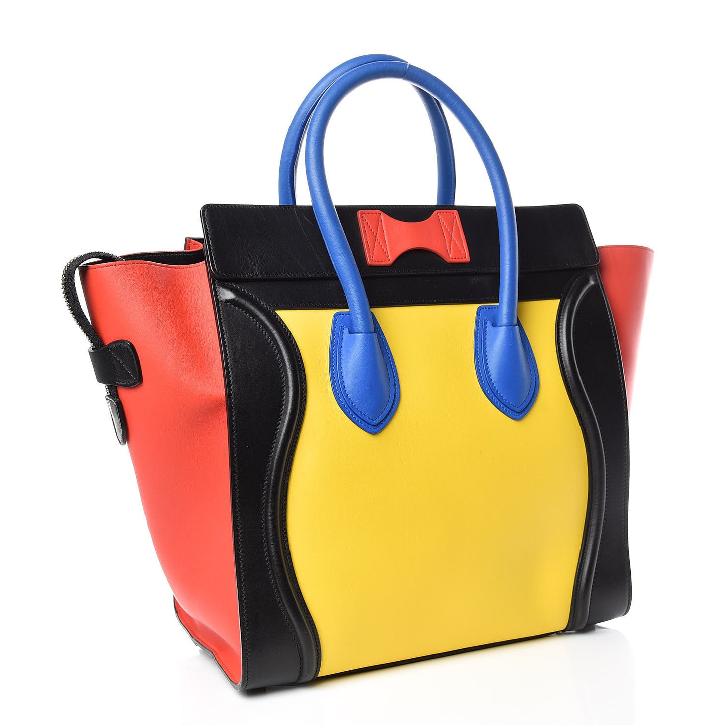 Smooth Calfskin Mini Tri-Color Luggage Sunflower