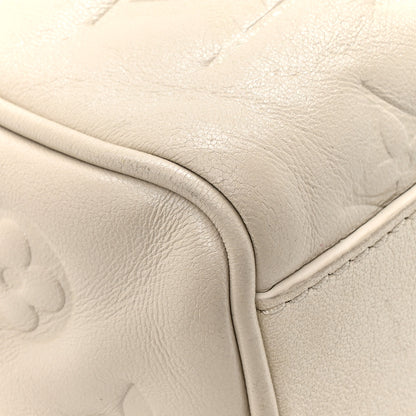 Louis Vuitton Lambskin Embossed Monogram Fall in Love Speedy 22 Bandouliere Ivory 9 of 13
