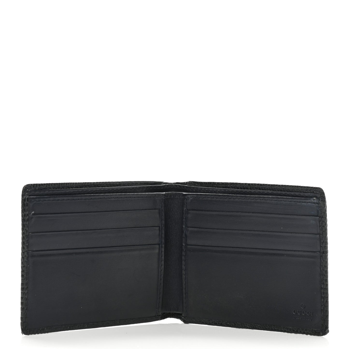 Lizard Bi-Fold Wallet Black