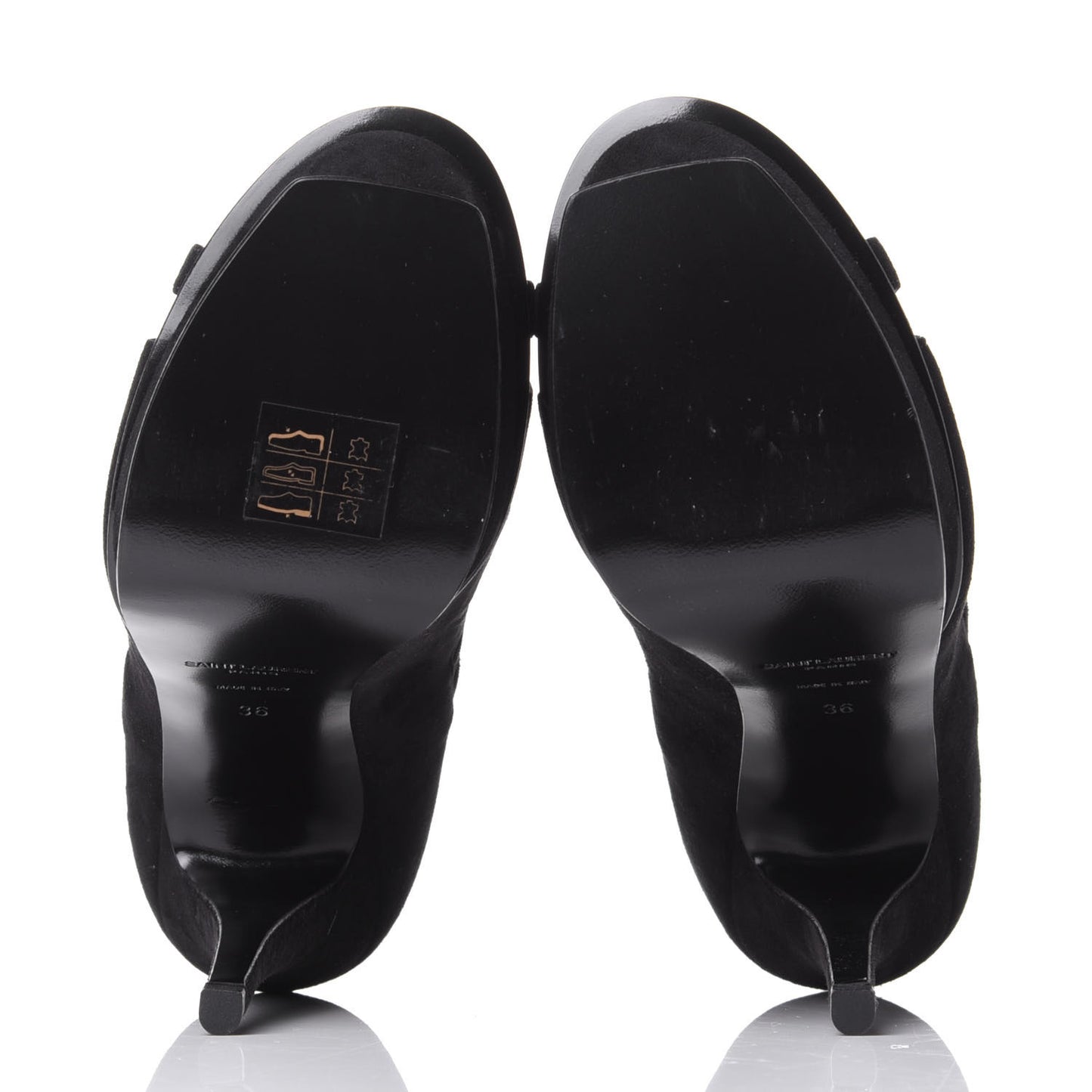 Kid Scamosciato Tribute 105 Platform Sandals 36 Black