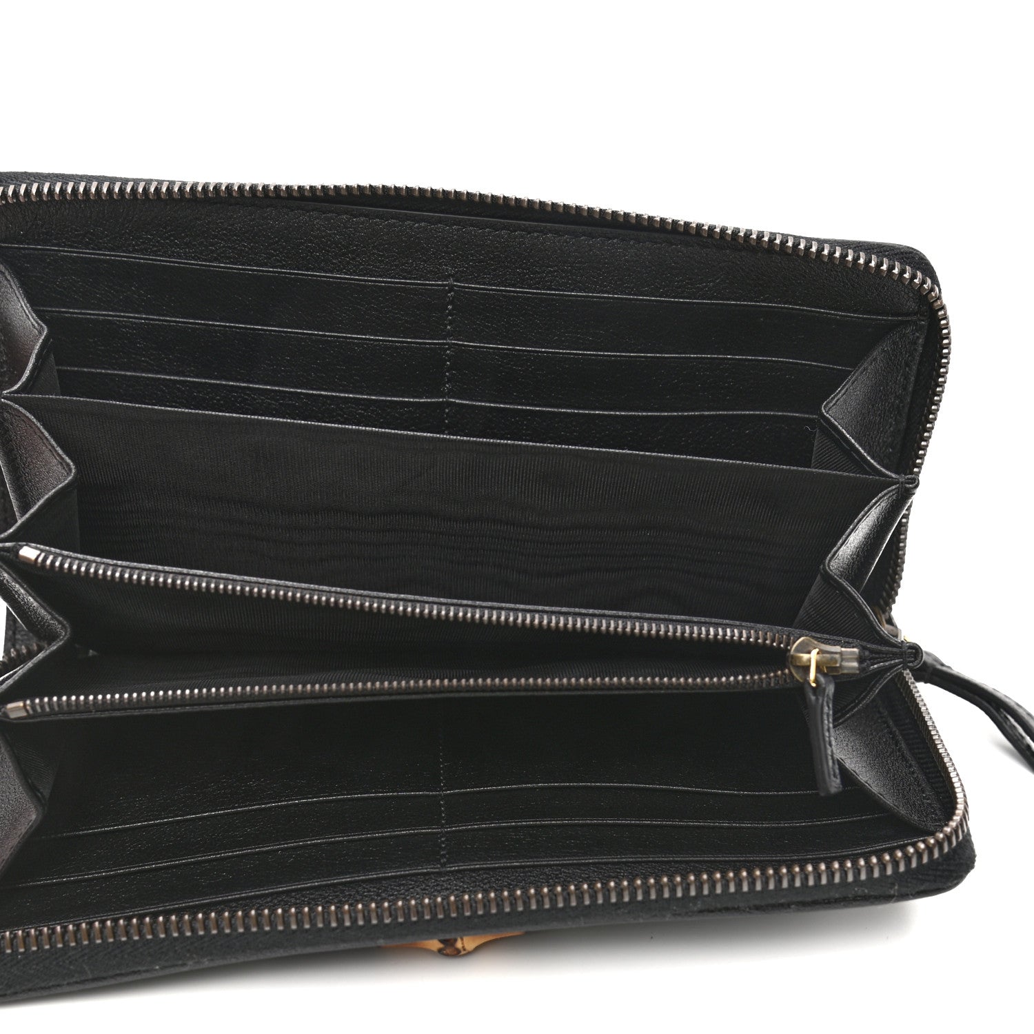 Gucci Wonka Grain Calfskin Diana Continental Wallet Black 5 of 7