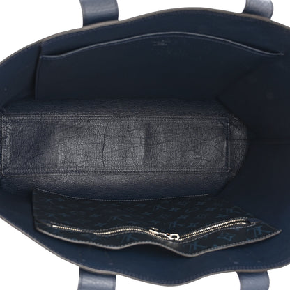 Louis Vuitton Taurillon Monogram Cobalt Cabas Voyage Marine 5 of 13