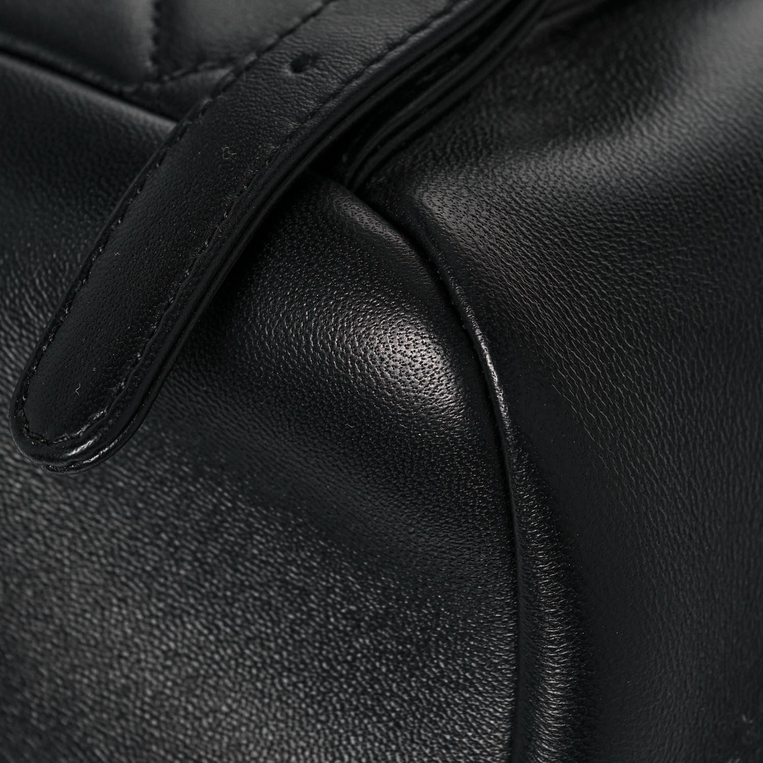 Chanel Lambskin Quilted Small Duma Drawstring Backpack Black 5 of 13