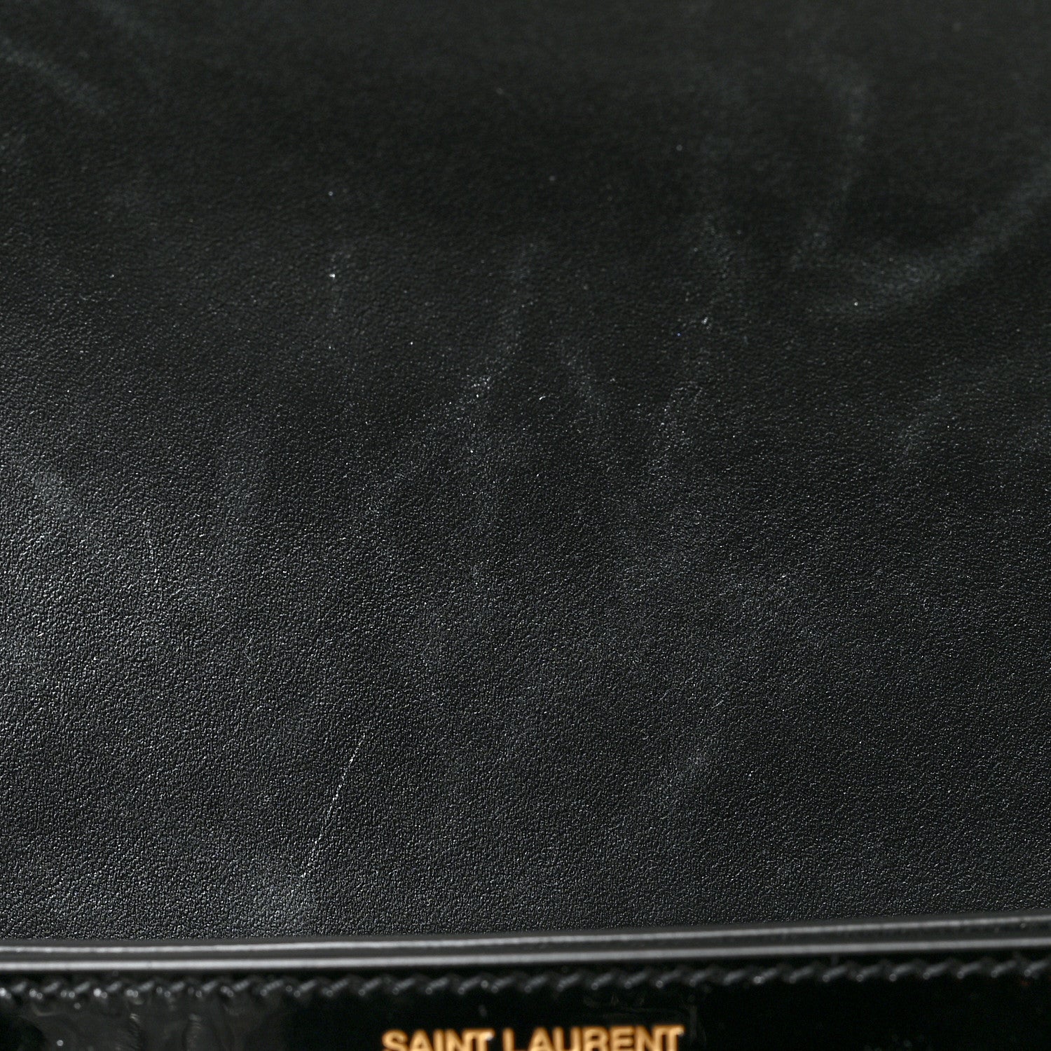 Saint Laurent Patent Monogram Cassandra Clasp Bag Black 9 of 9
