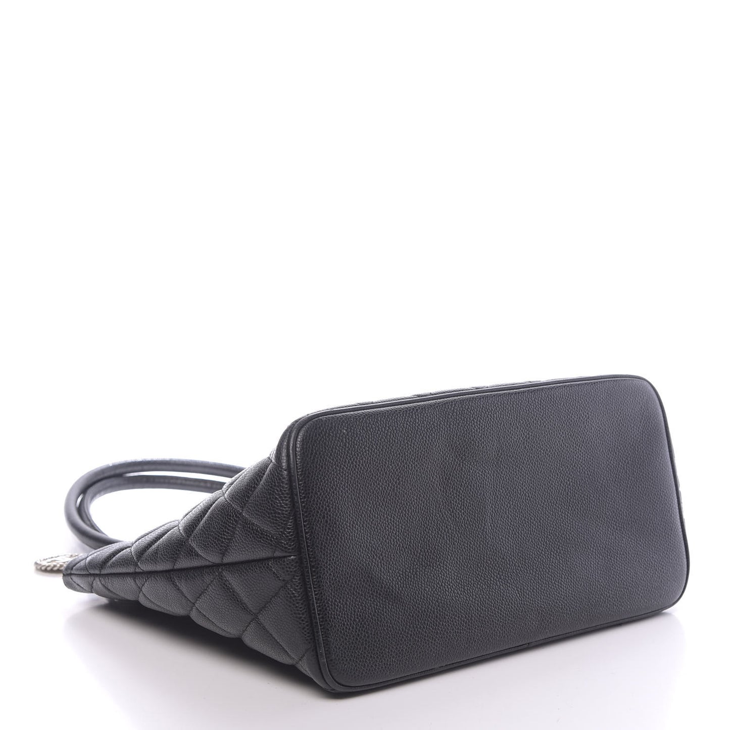 Caviar Quilted Medallion Tote Black