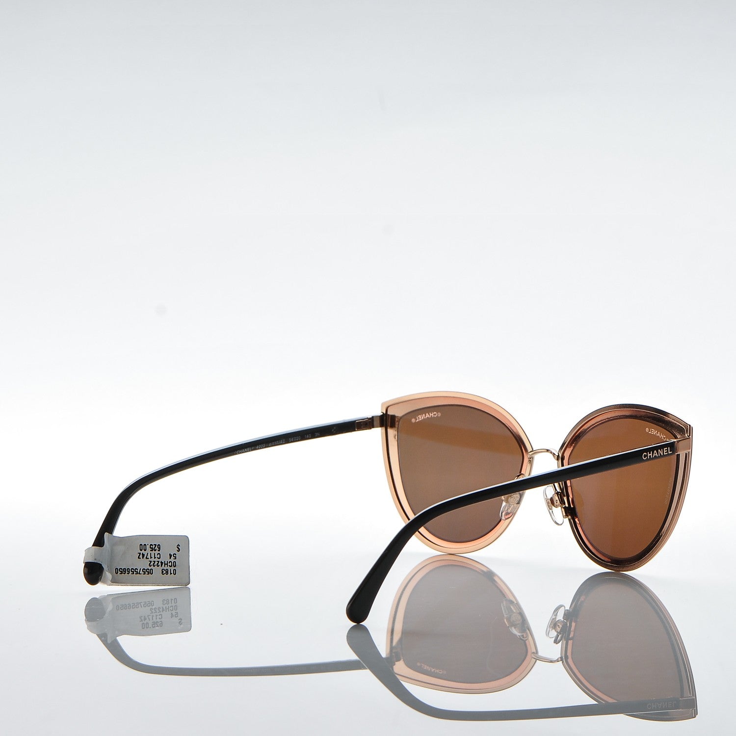 Chanel Metal Cat Eye Sunglasses 4222 Pink Gold 4 of 8