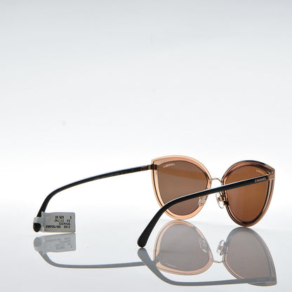 Chanel Metal Cat Eye Sunglasses 4222 Pink Gold 4 of 8