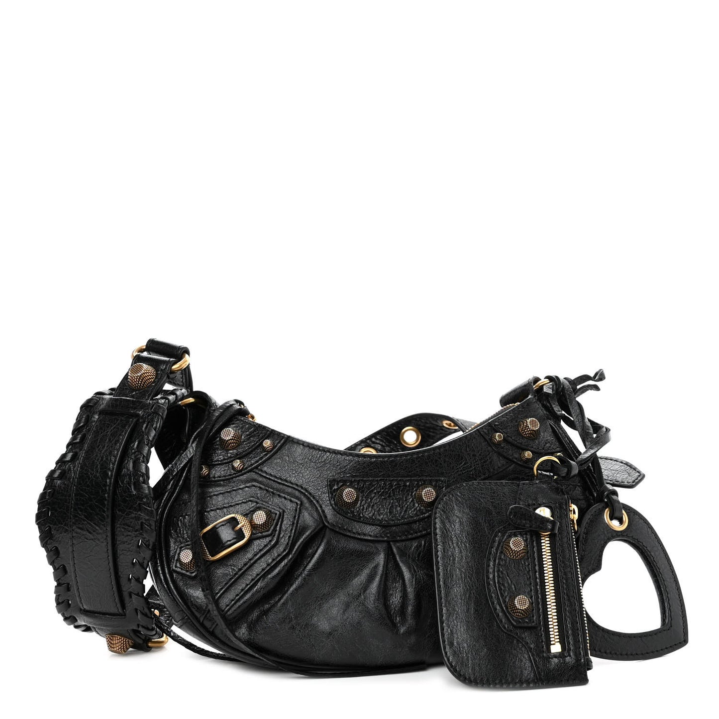 Agneau Arena Le Cagole Shoulder Bag XS Black
