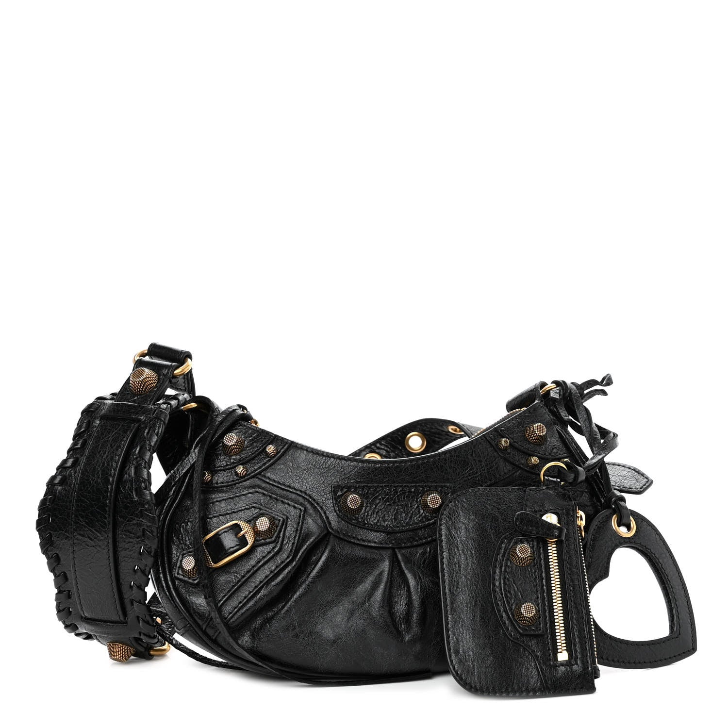 Balenciaga Agneau Arena Le Cagole Shoulder Bag XS Black 1 of 9