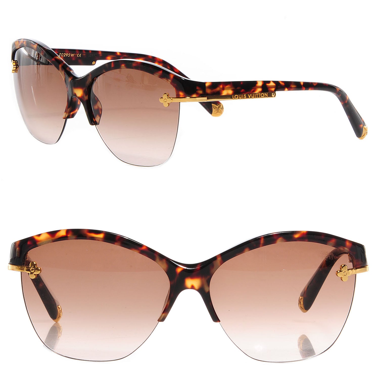 Louis Vuitton Violet Sunglasses Z0295W Ecaille 1 of 9