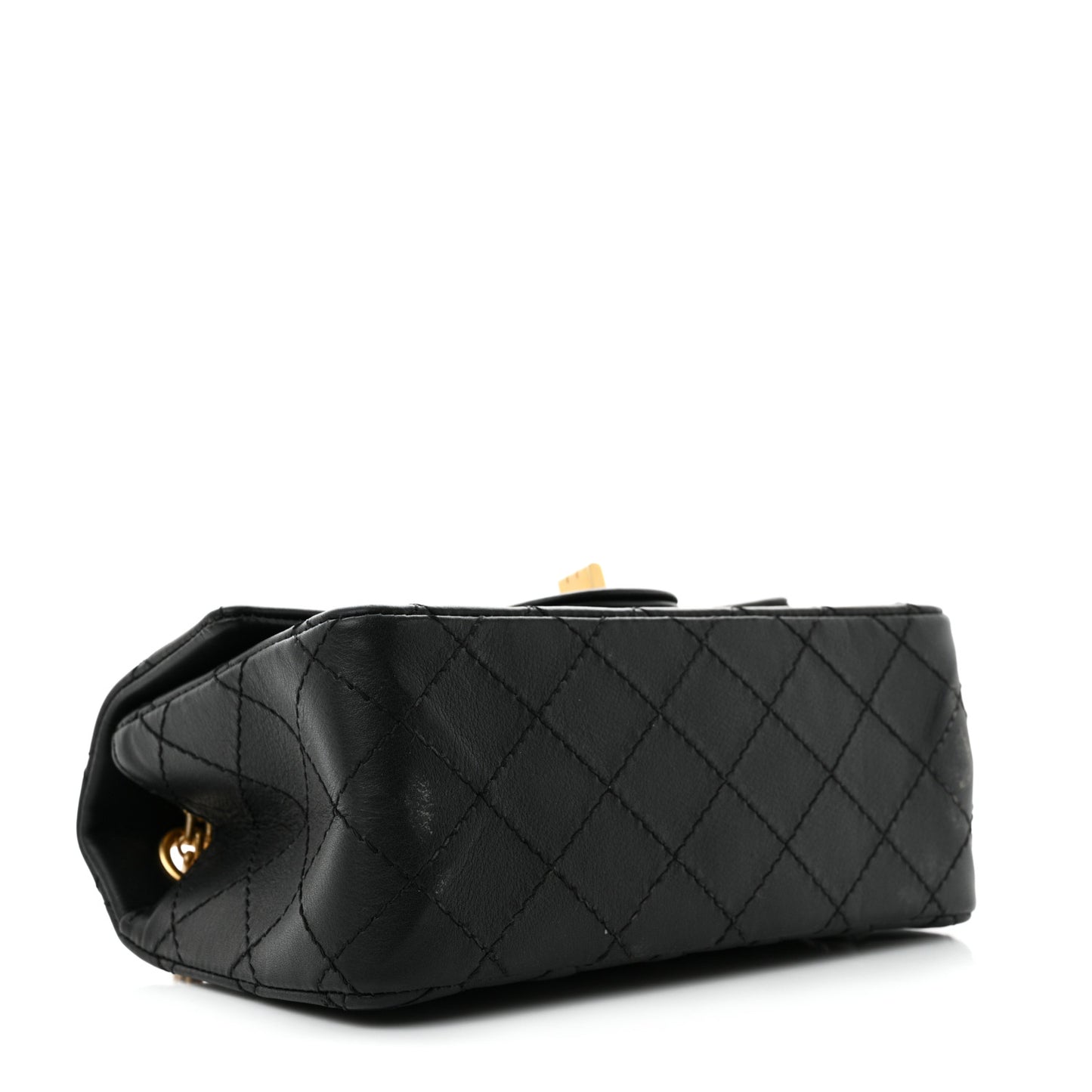 Calfskin Quilted 2.55 Reissue Mini Flap Black
