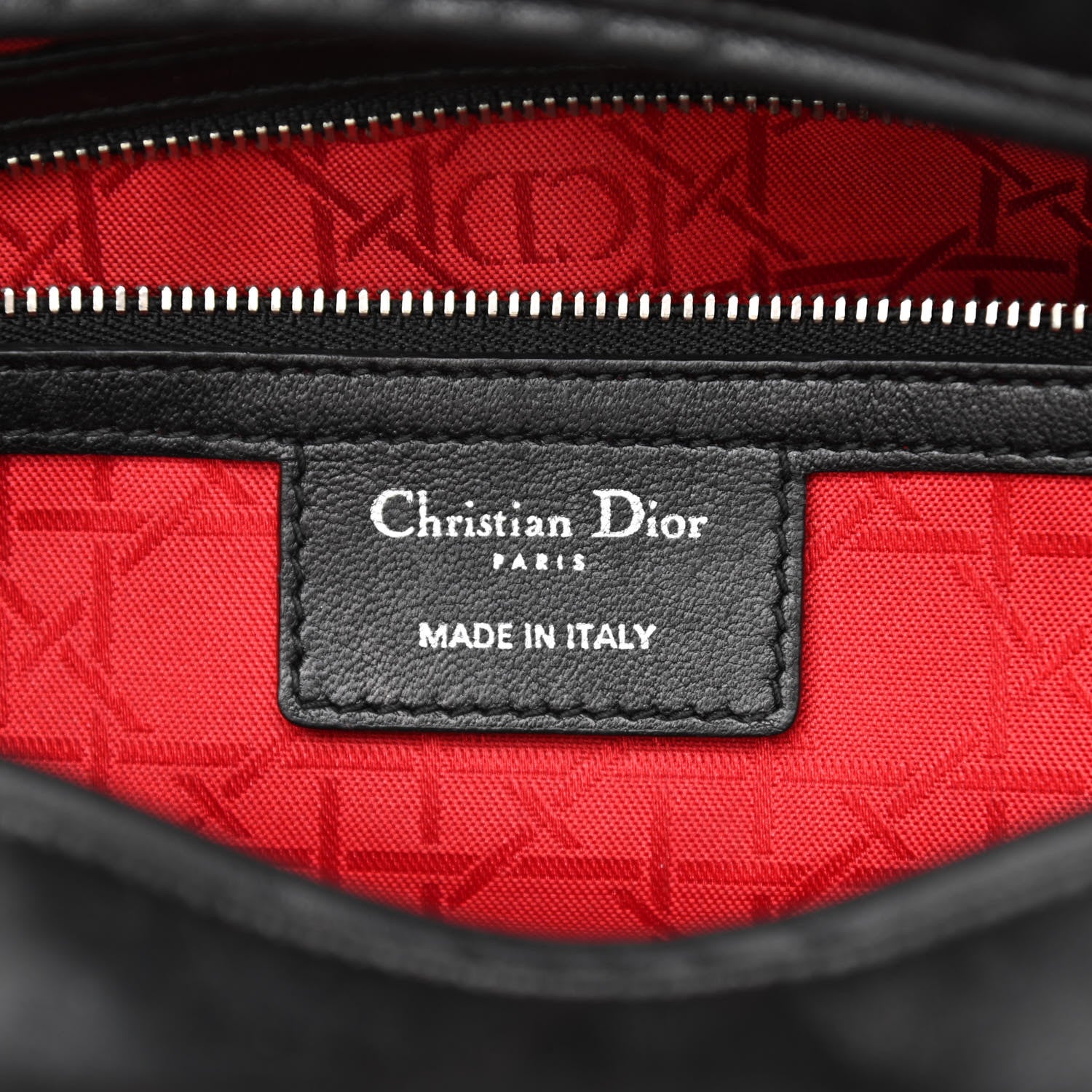 Christian Dior Lambskin Cannage Large Lady Dior Black 6 of 14