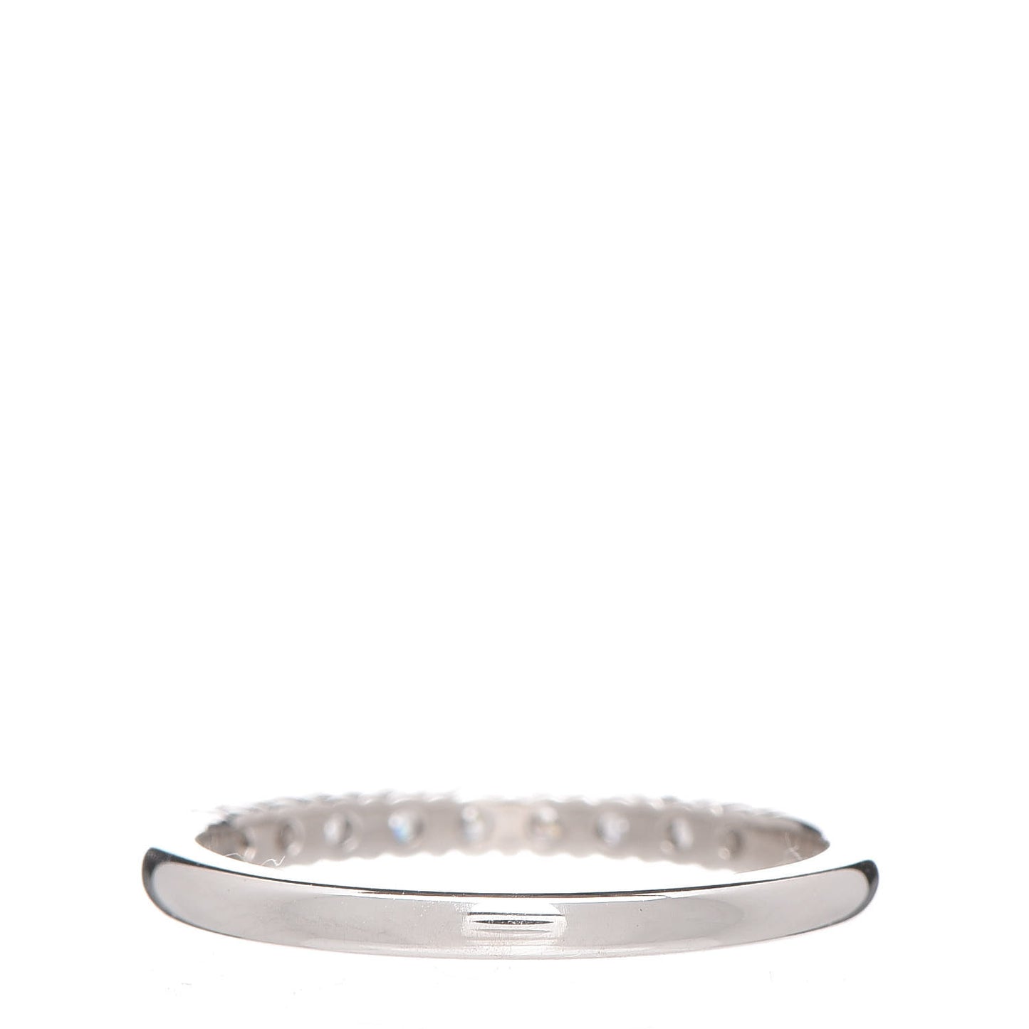Platinum Diamond 2.2mm Embrace Half Circle Band Ring 53 6.5