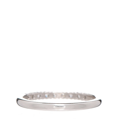 Tiffany Platinum Diamond 2.2mm Embrace Half Circle Band Ring 53 6.5 4 of 6