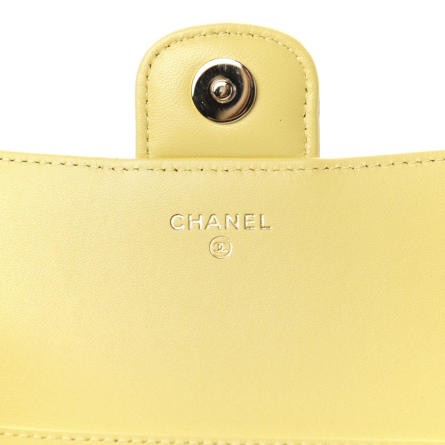 Chanel Lambskin Quilted Glasses Case With Chain Pink Yellow 6 of 9
