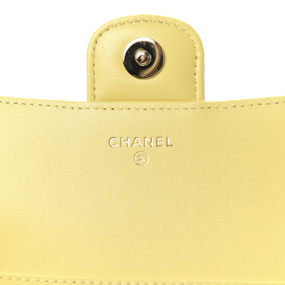 Chanel Lambskin Quilted Glasses Case With Chain Pink Yellow 6 of 9