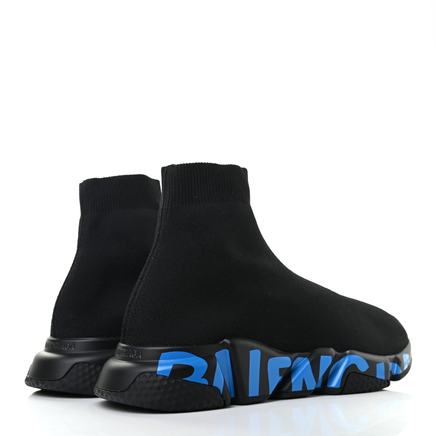Neoprene Knit Mens Speed Graffiti Sneakers 43 Black Blue