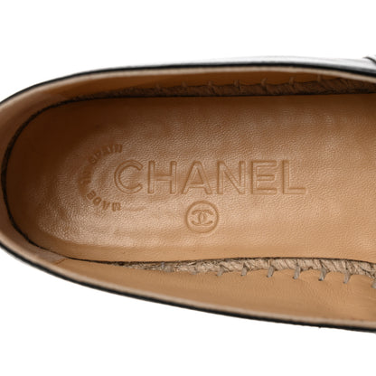 Chanel Lambskin CC Espadrilles 36 Black 7 of 9