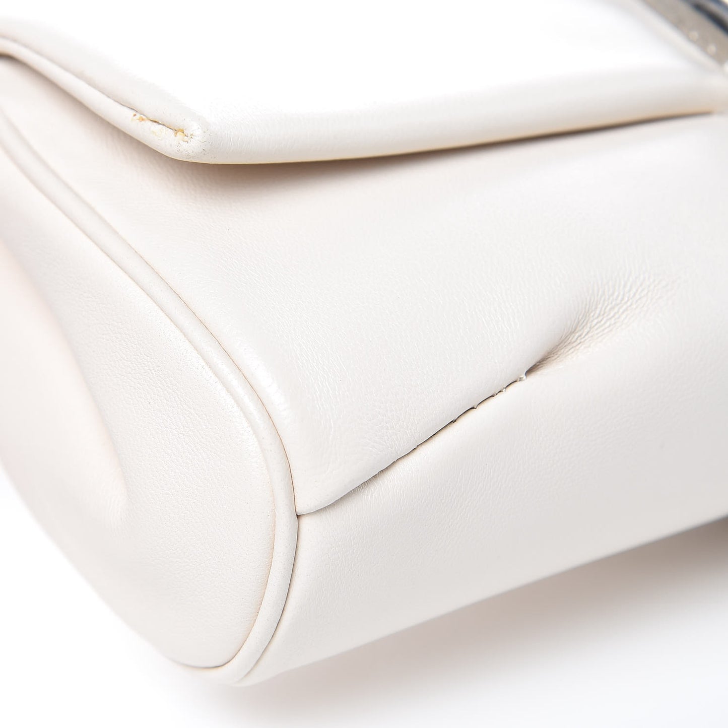 3.1 Smooth Calfskin Alix Minaudiere Clutch Natural White