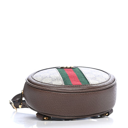 Gucci GG Supreme Monogram Web Mini Ophidia Round Backpack Brown 4 of 5