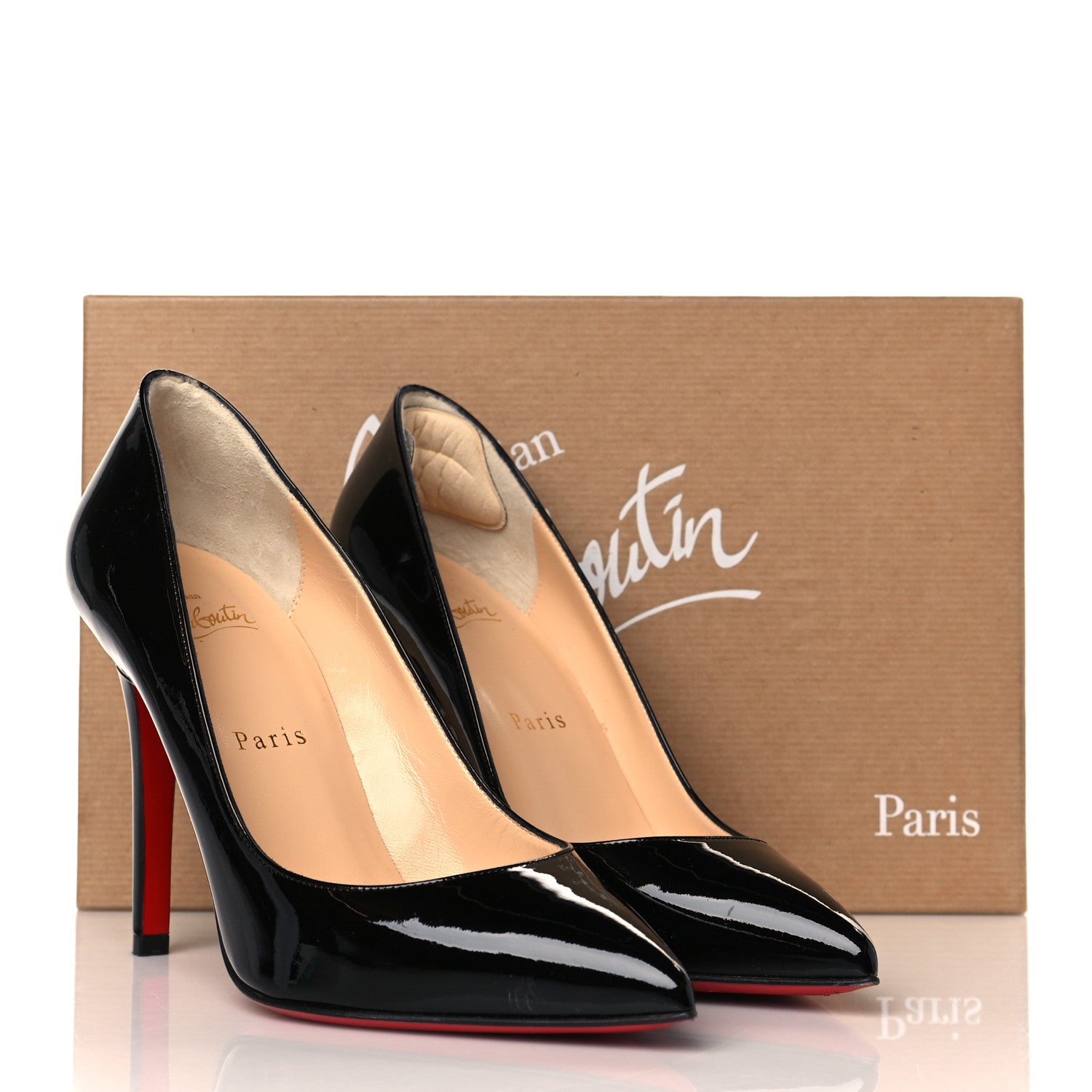 Christian Louboutin Patent Pigalle 100 Pumps 37 Black 8 of 8