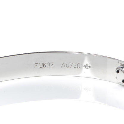 Cartier 18K White Gold LOVE Bracelet 17 5 of 7