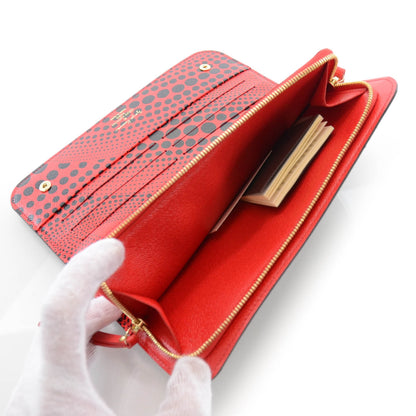 Louis Vuitton Monogram Kusama Waves Insolite Wallet Red 7 of 7