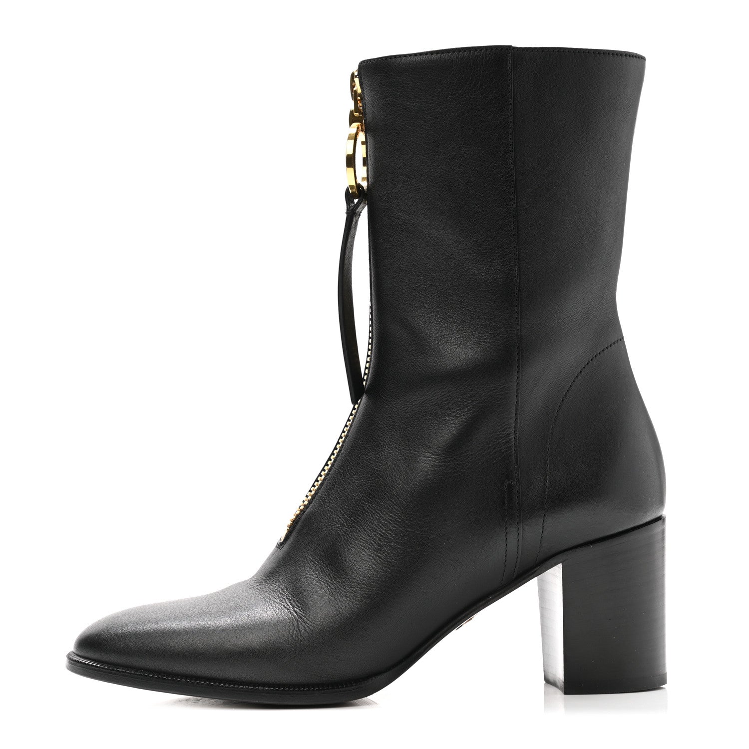 Christian Dior Calfskin Effrontee Holt Ankle Boot 37 Black 1 of 8