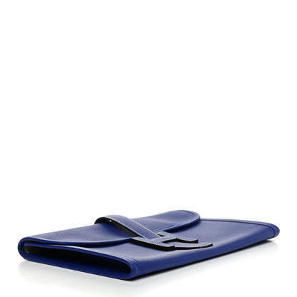 Hermes Epsom Jige PM Clutch Bleu Electrique 4 of 9