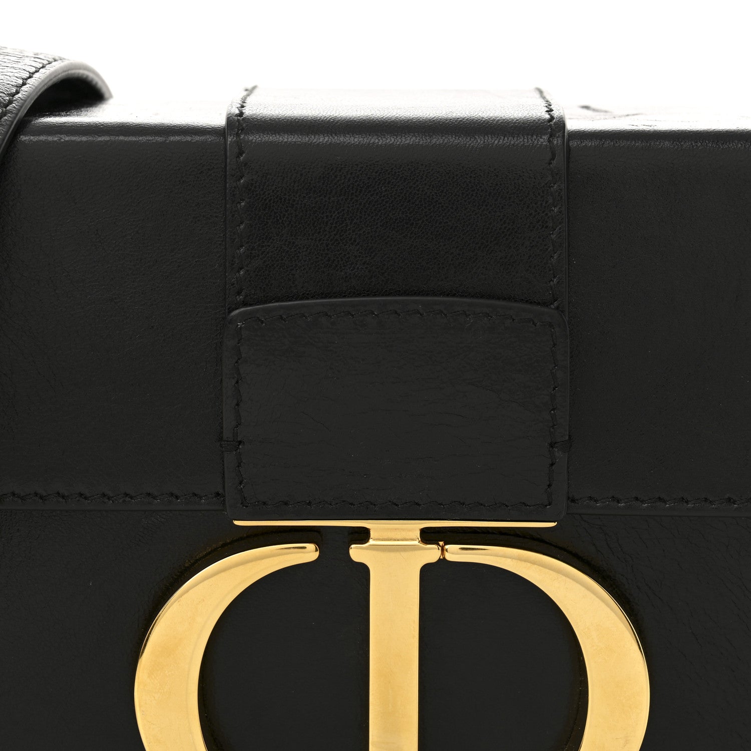 Christian Dior Crackled Lambskin 30 Montaigne Box Bag Black Black 14 of 25