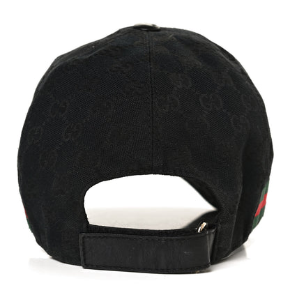 Gucci Monogram Web Baseball Hat L Black 2 of 7