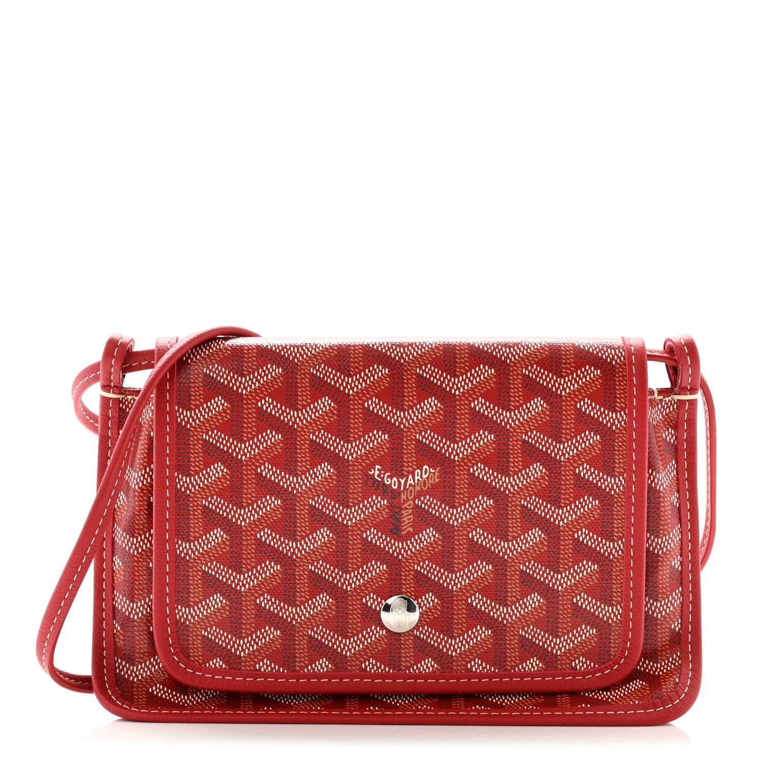Goyard Goyardine Plumet Wallet Clutch Red 1 of 9