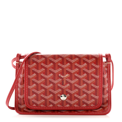 Goyard Goyardine Plumet Wallet Clutch Red 1 of 9