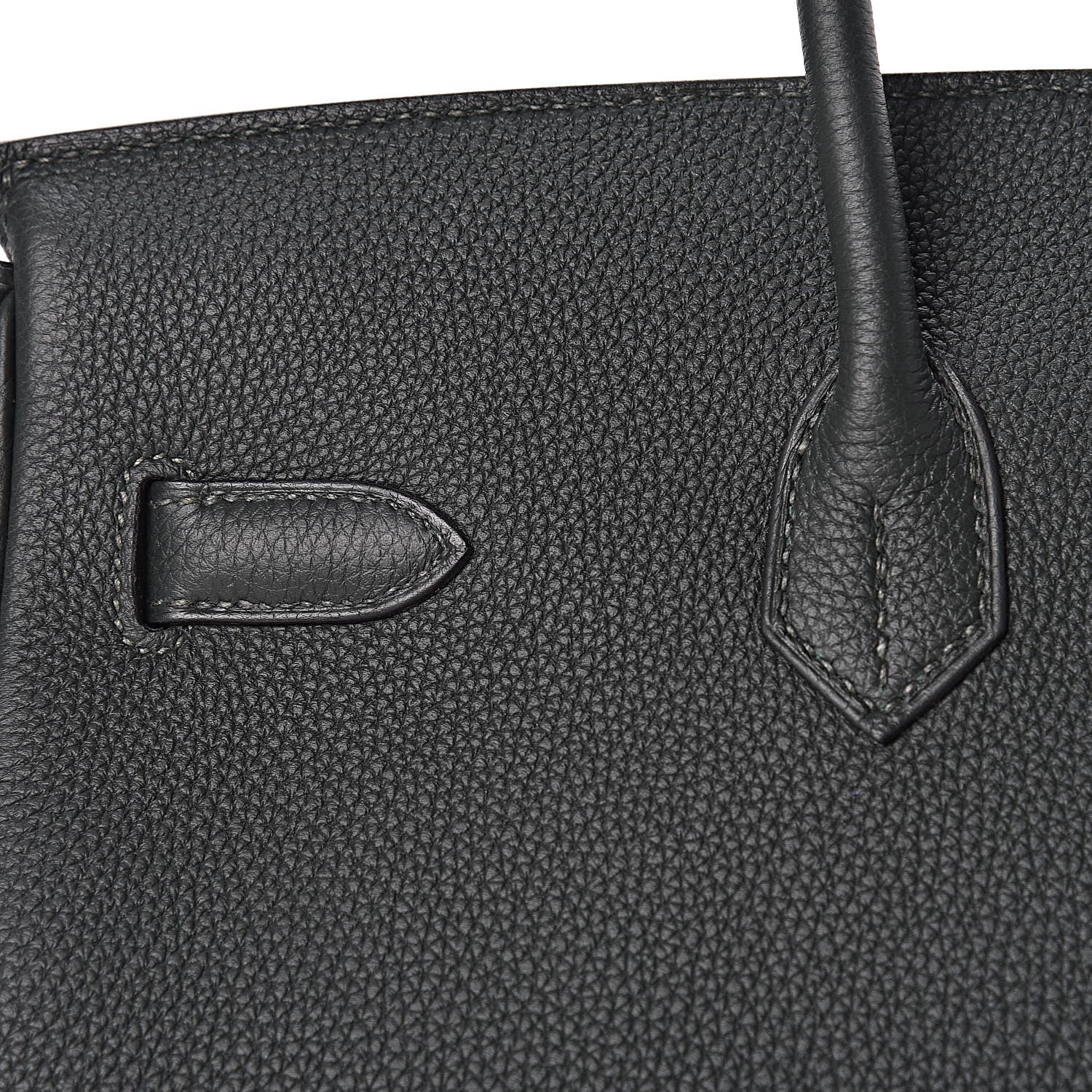 Hermes Togo Horseshoe Birkin 35 Vert Cypress Anemone 11 of 33