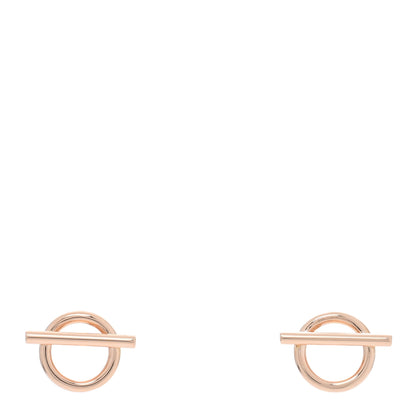 Hermes 18K Rose Gold PM Echappee Earrings 1 of 5