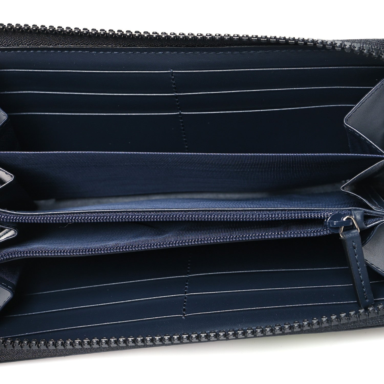 Gucci GG Supreme Monogram Blooms Zip Around Wallet Blue 5 of 11