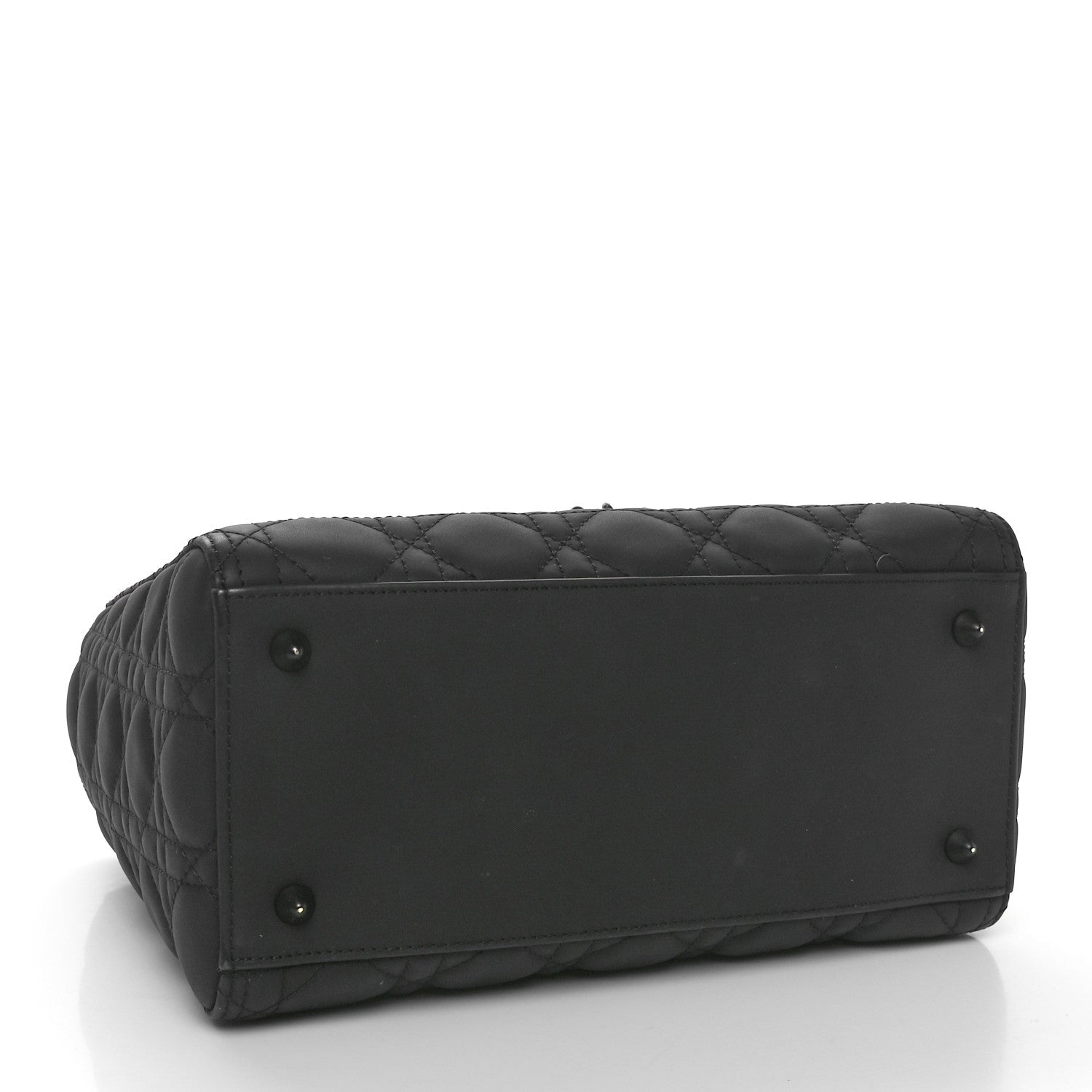 Christian Dior Ultra Matte Calfskin Cannage Medium Lady Dior Black 4 of 9