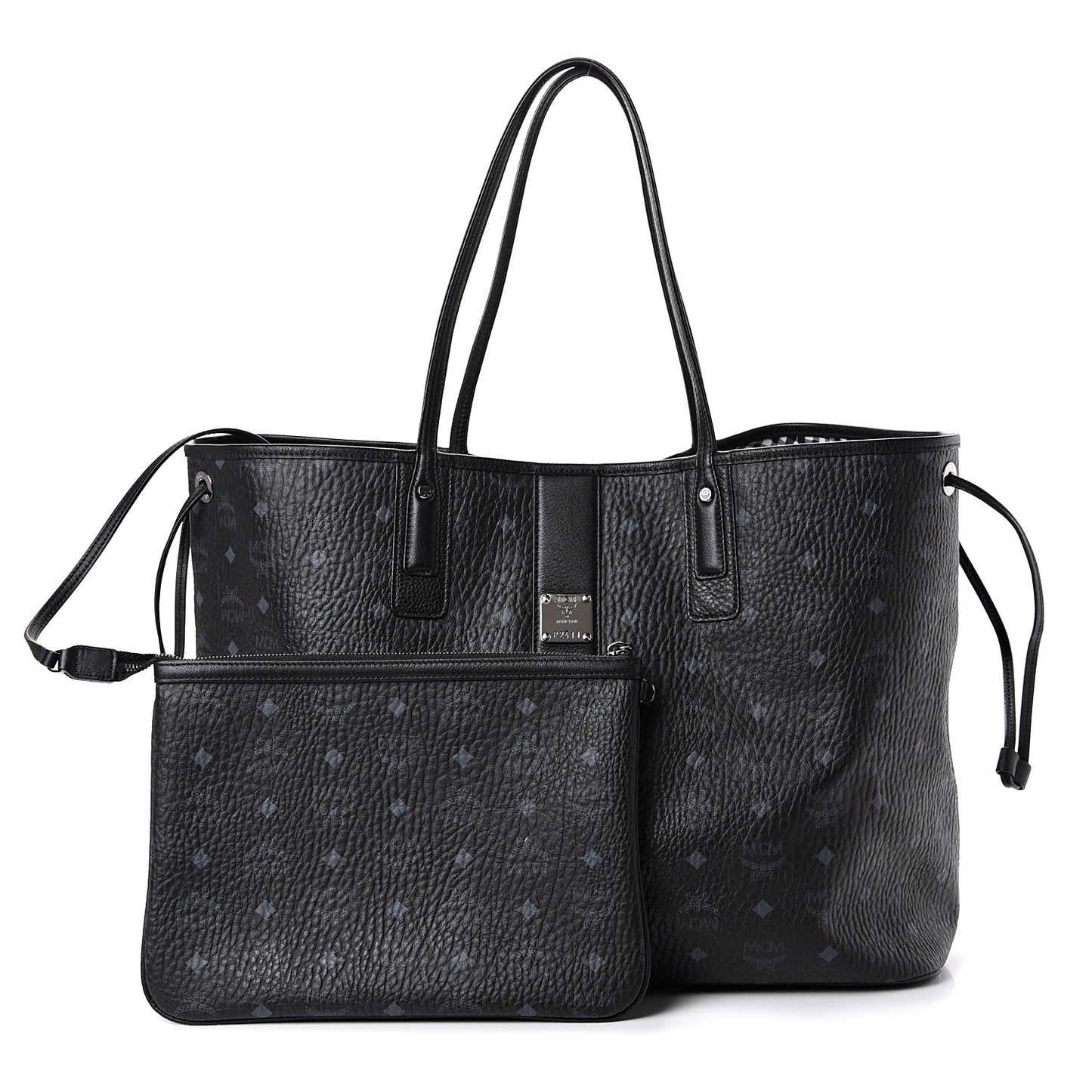 Visetos Large Liz Reversible Shopper Tote Black