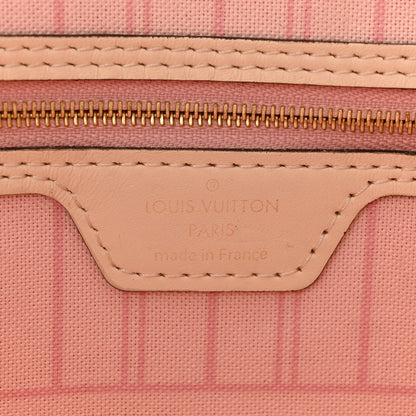 Louis Vuitton Damier Azur Braided Neverfull MM Pink 7 of 11