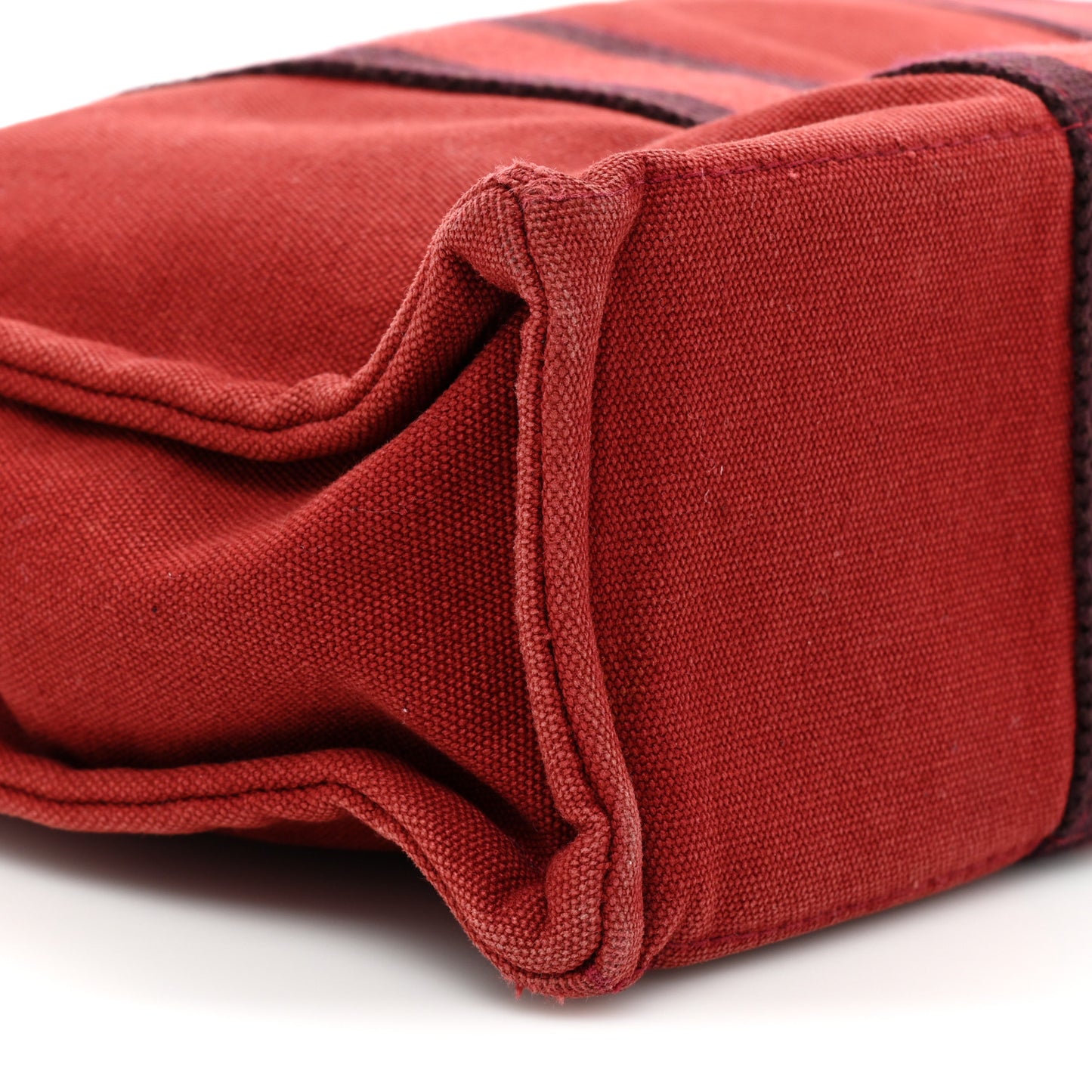 Canvas Herline PM Tote Red