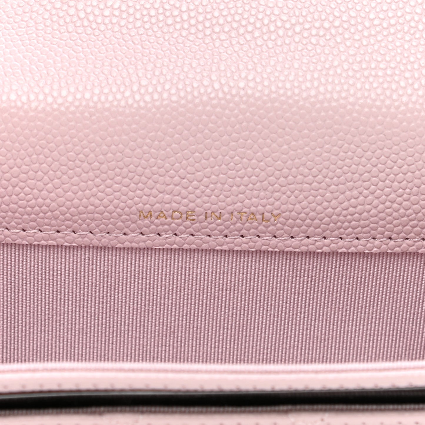 Caviar Quilted Flap Card Holder Wallet Light Pink