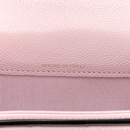 Chanel Caviar Quilted Flap Card Holder Wallet Light Pink 7 of 9