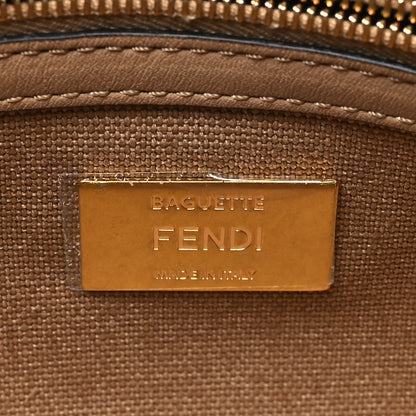 Fendi Canvas Vitello King FF Multicolor Embroidered Baguette Multicolor Cuoio 6 of 10