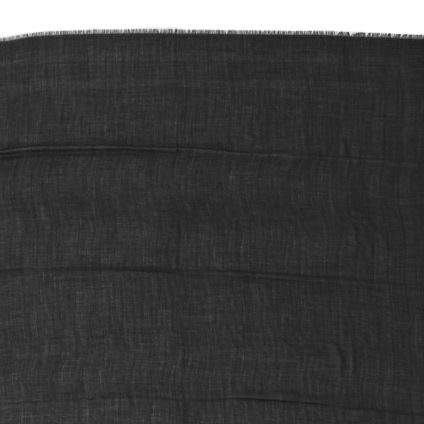 Silk Wool Cashmere Shawl Black