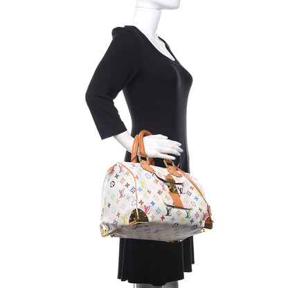 Louis Vuitton Monogram Multicolor Speedy 30 White 2 of 15