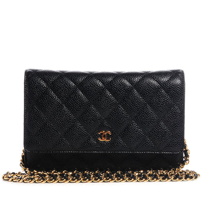 Chanel Caviar Quilted Wallet On Chain WOC Black 1 of 8