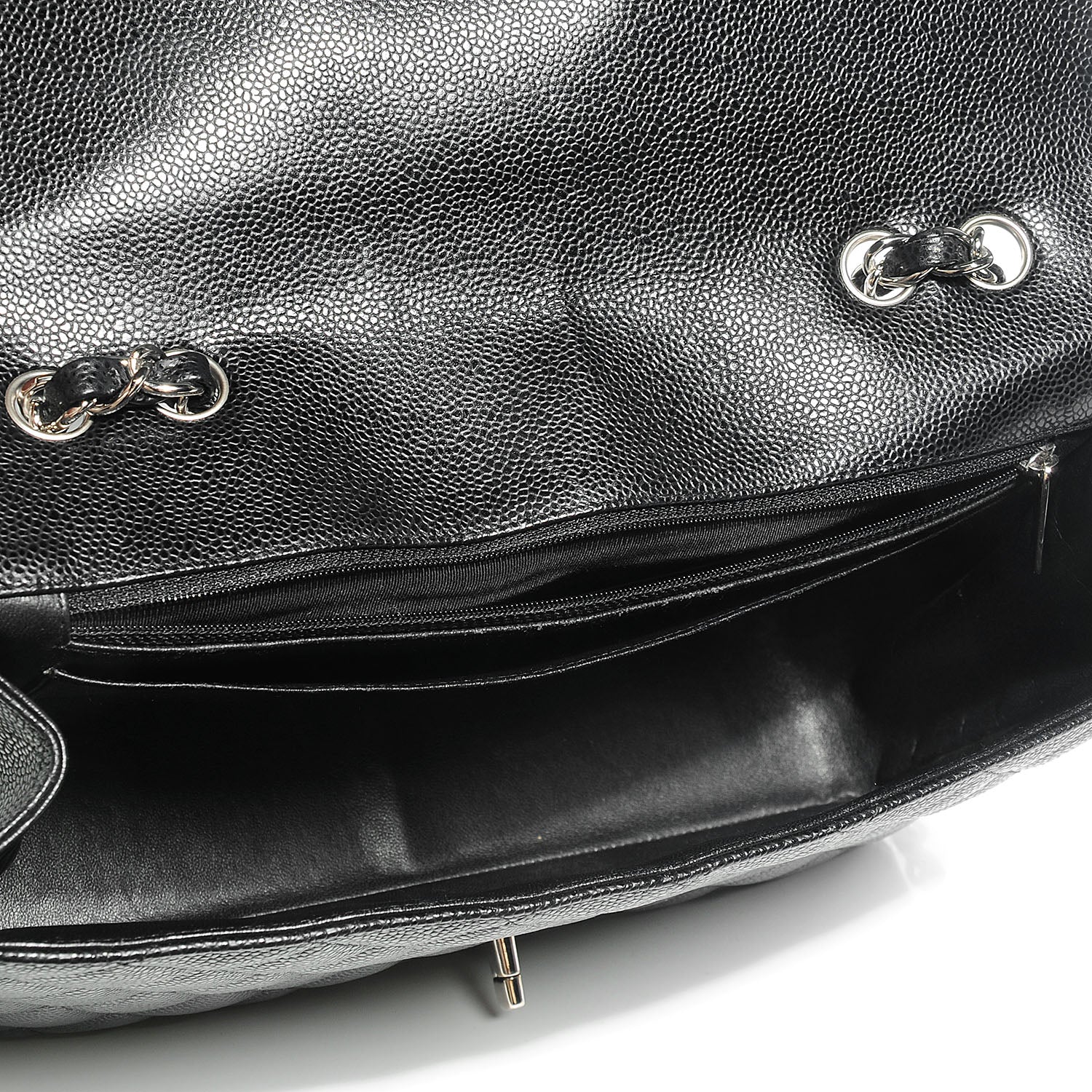 Chanel Caviar Jumbo Single Flap Black 8 of 8