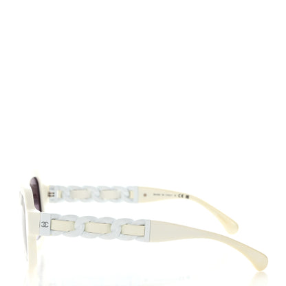 Chanel Acetate Chain Sunglasses 5465-Q-A White 3 of 8